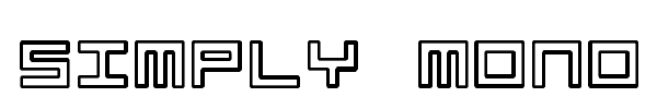 Simply Mono font preview